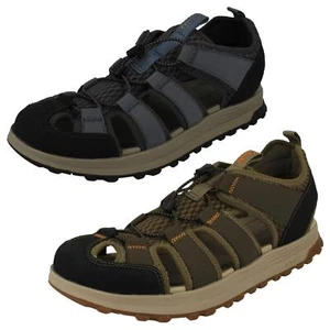 Mens Clarks ATL Trek Wave Closed-Toe Mimic Grip Sole Sandals - Picture 1 of 19