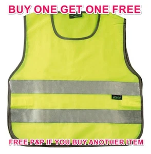 QUALITY 3M REFLECTIVE FLUORESCENT ADULTS TABARD VEST LARGE BUY 1 GET 1 FREE  - Picture 1 of 2