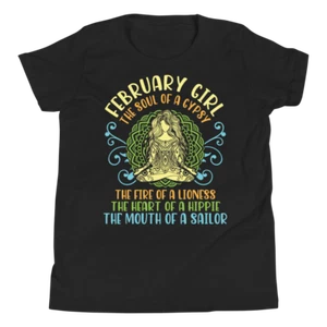 February Girl Soul Of Gypsy Fire Of A Lioness Heart Of Hippie Mouth Of A Sailor - Picture 1 of 7