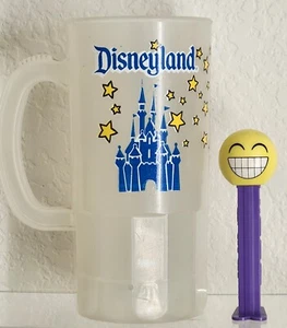 Disneyland Super 22 oz. anni 80 Tazza ricarica souvenir stelle plastica vintage Disney - Foto 1 di 9