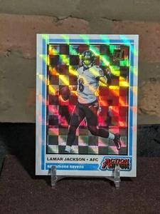 2020 Panini Donruss Lamar Jackson Action All-Pros REFRACTOR Ravens #AAP-LJ - Picture 1 of 6