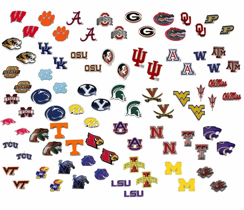 NCAA PICK YOUR TEAM post stud charm earrings Cover