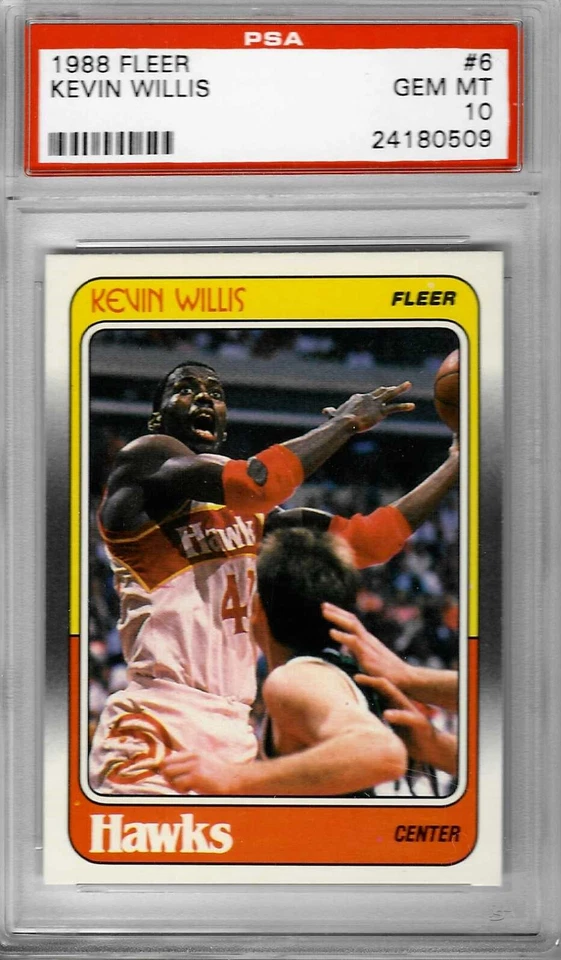 1988 Fleer #6 Kevin WILLIS - PSA 10+++ Hawks - Image 1 of 1