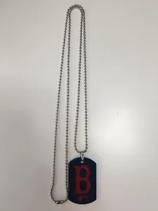 BOSTON RED SOX MLB SPORTAGZ FLEXIBLE DOG TAG NECKLACE FOREVER COLLECTIBLES - Picture 1 of 3