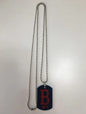 BOSTON RED SOX MLB SPORTAGZ FLEXIBLE DOG TAG NECKLACE FOREVER COLLECTIBLES - Image 1 of 3