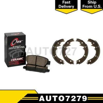 Juego de pastillas de freno de disco delanteras traseras C-Tek zapata de freno de tambor para GMC Yukon 1998-1999 Foto 1 de 4