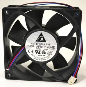 Delta Electronics AFB1212GHE-CF00 Very High Speed Cooling Fan 120x120x38mm 3 Pin - Picture 1 of 4