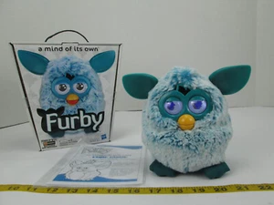 Hasbro Furby Boom In Box 2012 Teal Blue Grey Aqua Interactive Toy WORKS GREAT - Picture 1 of 17