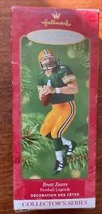 Hallmark 2001 Football Legends Brett Favre Green Bay Packers adorno NFL P6 - Imagen 1 de 6