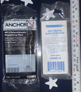 ANKER 2” x 4-1/4” 2,00 Brennkraft Vergrößerung & 1x Schirm 10 Glas Filterplatte - Bild 1 von 3