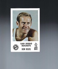1969 San Diego Rockets Jack in the Box Don Kojis Rookie NEAR MINT
