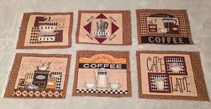 "Lotta Latte!" by Deb Strain for Moda "Coffee" Cotton (6) Blocks 13.5"x11.5" - Picture 1 of 3