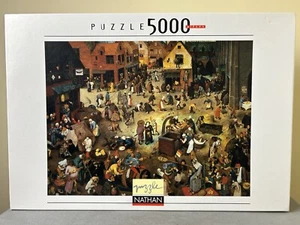 Rompecabezas Nathan 5000 piezas - COMBATE DE CUARESMA Y MARDI GRAS - BRUEGEL - Imagen 1 de 6