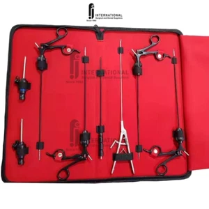 Set pinze laparoscopiche riutilizzabili 8 pezzi pinze laparoscopiche set chirurgia - Foto 1 di 4