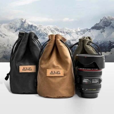 Bolsa de lente de cámara impermeable Estuche acolchado Bolsa protectora Inserto para Canon Nikon Sony Foto 1 de 4