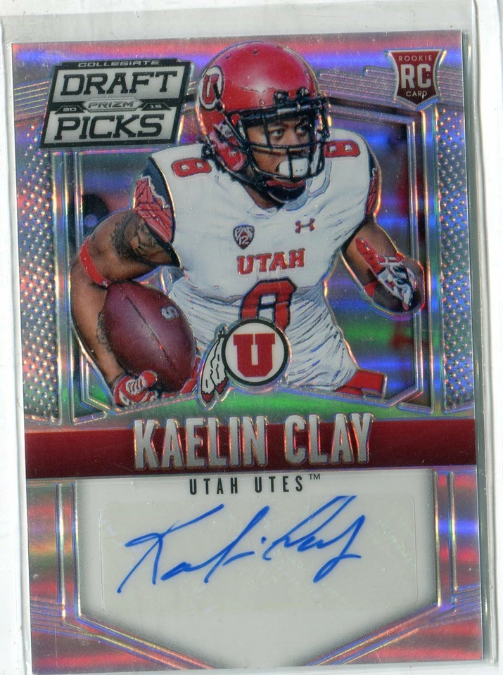 2015 Panini Prizm Draft Picks Kaelin Clay AUTO AUTOGRAPH RC UTAH - Image 1 of 1