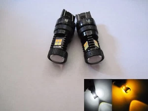 4x 7443 Samsung LED high power SMD chips White Amber Switchback Bright - Imagen 1 de 5