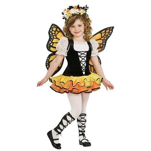 Morris Costumes Girls Monarch Butterfly Child Small 4-6. Ru883665sm