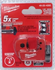 Milwaukee 1/2” Mini Copper Tubing Cutter 1/8”-5-8” Cut Capacity 48-22-4250 *NEW* - Picture 1 of 24