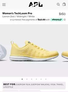 APL Techloom Pro NWB Lemon Zest/midnight White 6.5 Womens - Picture 1 of 11