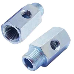 3/8" NPT MALE to 1/8" NPT FEMALE BZP ENGINE OIL PRESSURE GAUGE ADAPTOR UNIVERSAL - Picture 1 of 1