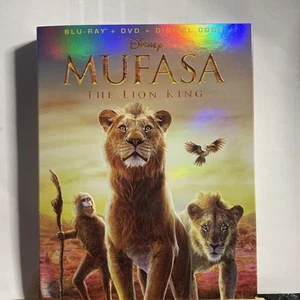 Mufasa: The Lion King (Blu-ray, DVD & Digital, 2025) W/ Holographic Slipcover - Picture 1 of 4