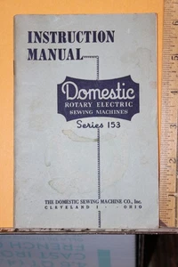 Vintage Domestic Rotary Elektrische Nähmaschine Serie 153 Insturction Manual - Bild 1 von 4