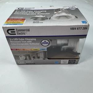 Commercial Electric 3" Integrated LED Canless Recessed Light with White Trim - Picture 1 of 7