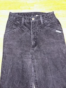 Vintage schwarze Rockies Bareback Jeans Größe 26/3 Schrittlänge 36 Schnitt 31961 Stil 1275111 - Bild 1 von 8