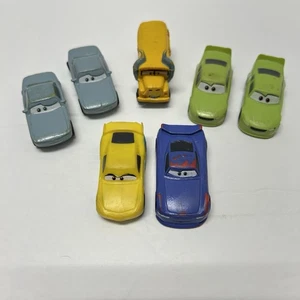 Lot Of 7 Disney Pixar CARS PVC Rubber Mini Figure Cake Toppers 2 inch - Picture 1 of 8