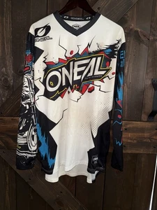 Oneal Racing Men’s XL The Villain Moto Racing Motorcross Unisex Stained - Foto 1 di 8
