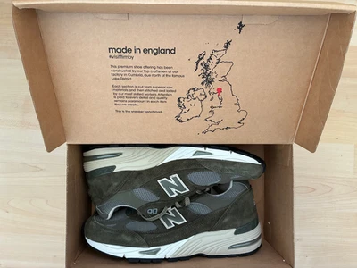 Chaussures Sneaker New Balance NB 991 Made In England Green olive - Photo 1/4