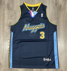 Allen Iverson Denver Nuggets #3 Jersey Adidas NBA Size 52 - Picture 1 of 8