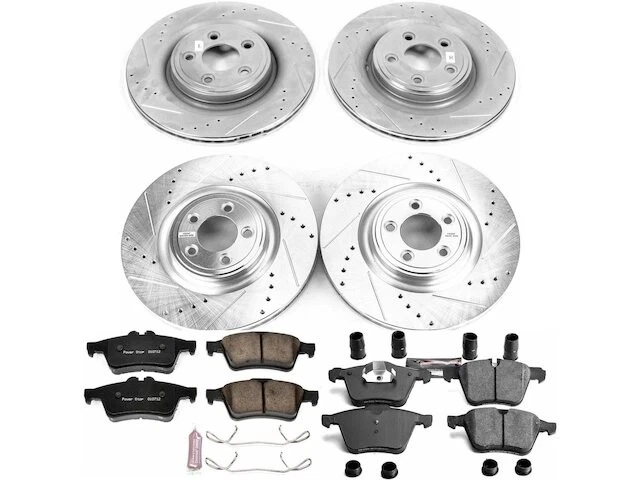 Front and Rear Brake Pad and Rotor Kit For 2009 Jaguar XF Supercharged QK299SH Foto 1 de 1