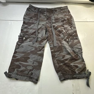 London Damen Capri Cargo Camouflage Hose Gr-10 #2104 - Bild 1 von 14
