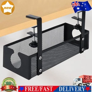 Under Table Cable Management Rack Adjustable Thickness Under Desk Cord Organizer - Afbeelding 1 van 10