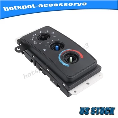 Climate Control Module For Dodge Ram 1500 2000-2001 W/AC Black HS-364 5015734AA - Image 1 of 4