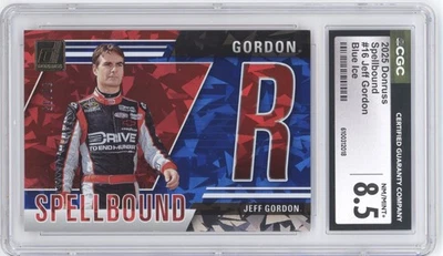 Jeff Gordon 2025/35 Donruss Spellbound #16 Blue Ice - CGC ¡Casi nuevo-como nuevo+ 8,5!! Foto 1 de 2