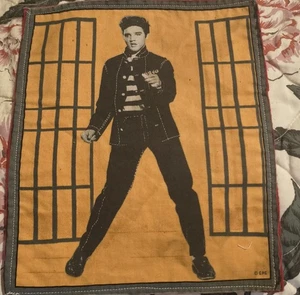 Young Elvis Presley Jailhouse Rock Quilt Panel Cotton Fabric 10X8.5 Inch  - Picture 1 of 2