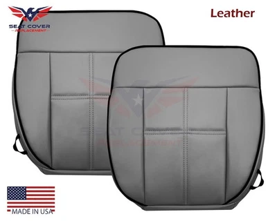 2006 2007 For Lincoln Mark LT Genuine Gray Leather Bottoms Seat Covers & Cushion - Image 1 of 4