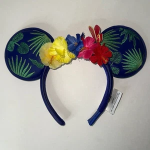 Disney Parks Encanto Floral Butterfly Embroidered Leaves Adult Headband Ears - Picture 1 of 8