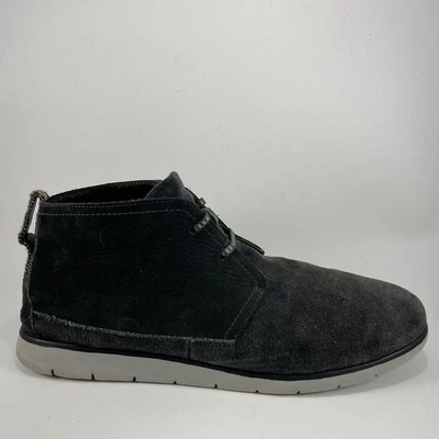 Botas al tobillo UGG Freamon impermeables de cuero azul negro con cordones para hombre talla 13 Foto 1 de 4