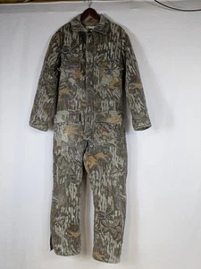 Vtg Duxbak Coveralls Mens Large Reg Camouflage Hunting Insulated Jumpsuit A138 - Picture 1 of 23
