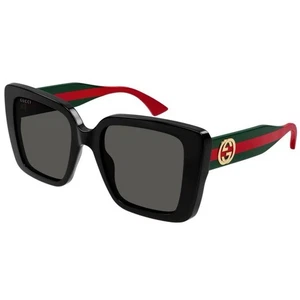 Gucci GG1861S 001 Damen-Sonnenbrille schwarz grün rot graue Gläser Schmetterling AUTHENTISCH - Bild 1 von 5