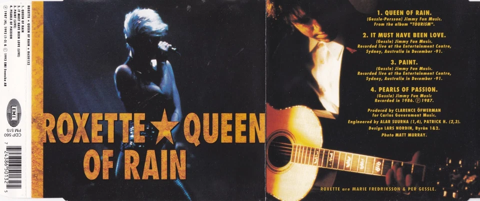 Roxette - Queen Of Rain  (4 Track Maxi  CD) - Bild 1 von 1