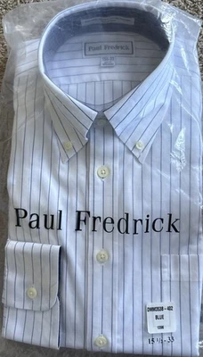 Camisa de vestir para hombre Paul Fredrick, talla 15,5-33 Foto 1 de 4