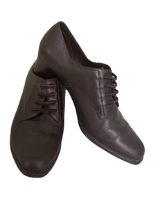 Women's Heels UM  By Aerosoles Slip On Brown Leather Heels Pumps Shoes Size 7.5 - Picture 1 of 10