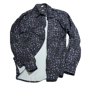 NWT! A.P.C. Surchemise Mathys Overshirt Mens Size 2XL Marine Blue All Over Print - Picture 1 of 16