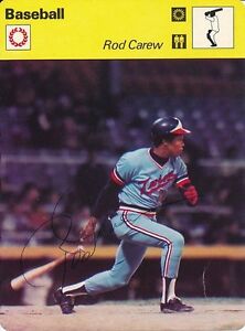 Rod Carew Signed 1977-79 Sportscaster Autograph Auto PSA/DNA Z10811