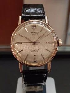 LONGINES CONQUEST RARE AGE 50 AUTOMATIC PINK GOLD 18KT - Foto 1 di 15